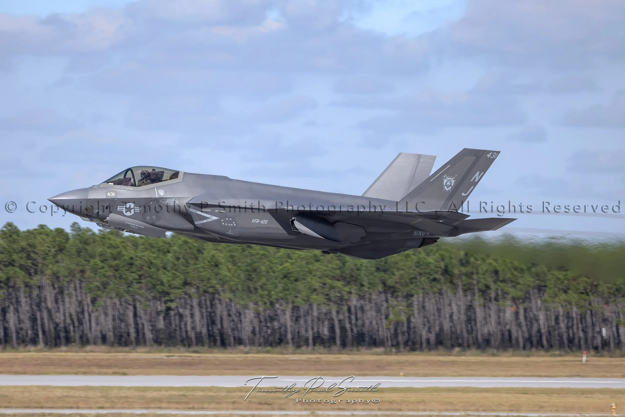 Aviation Print - F-35C Lightning II Demo LTCR. Daniel “Jiggle” Slater
