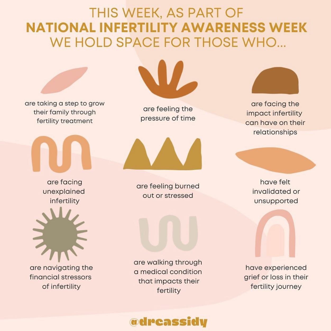 It&rsquo;s National Infertility Awareness Week 💛

The journey to try to conceive can be a long and difficult one for many. It can be isolating. It can be scary. It can feel confusing.

And the impact can change your relationships. It can require you