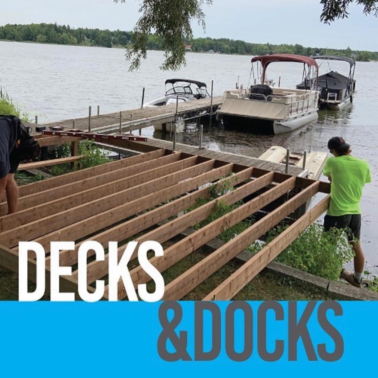 The deck and dock days of summer are truly here.☀️Our Red Seal Carpenter and the team create such beautiful outdoor decks, fences, porches, docks and more. 

We would love to know what&rsquo;s on your outside summer project list and what&rsquo;s your