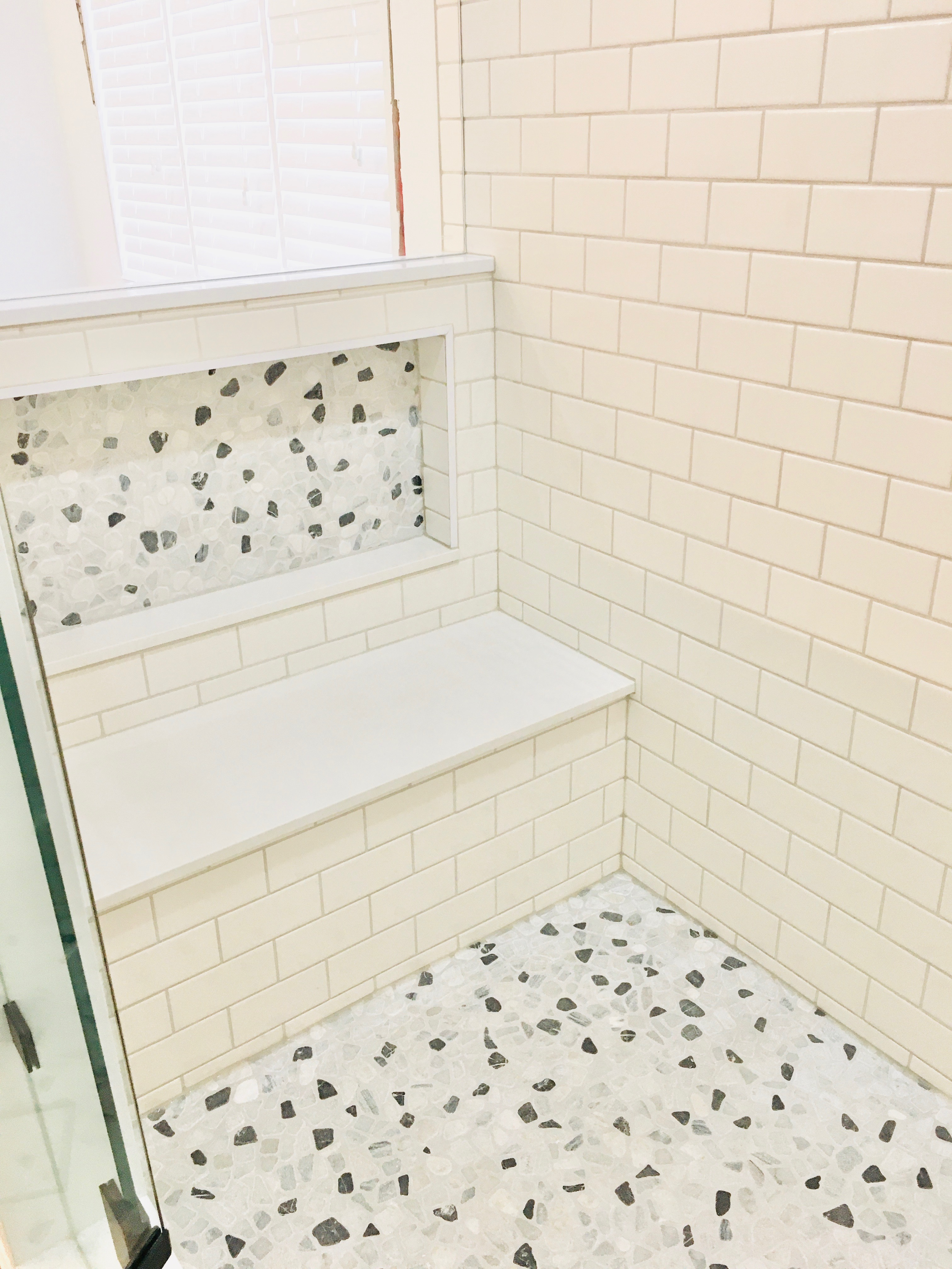 Shower tilework