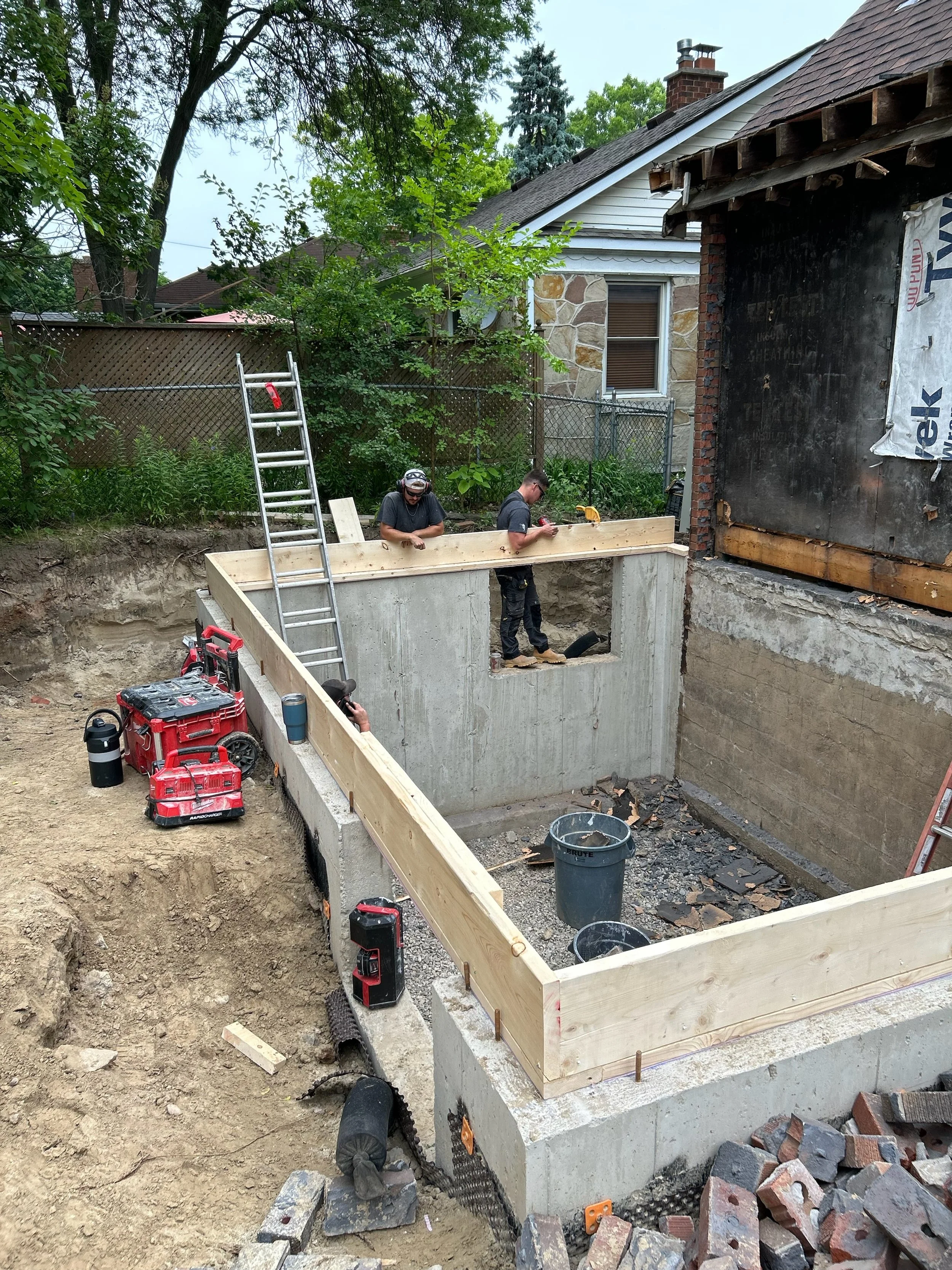 Foundation work for Addition