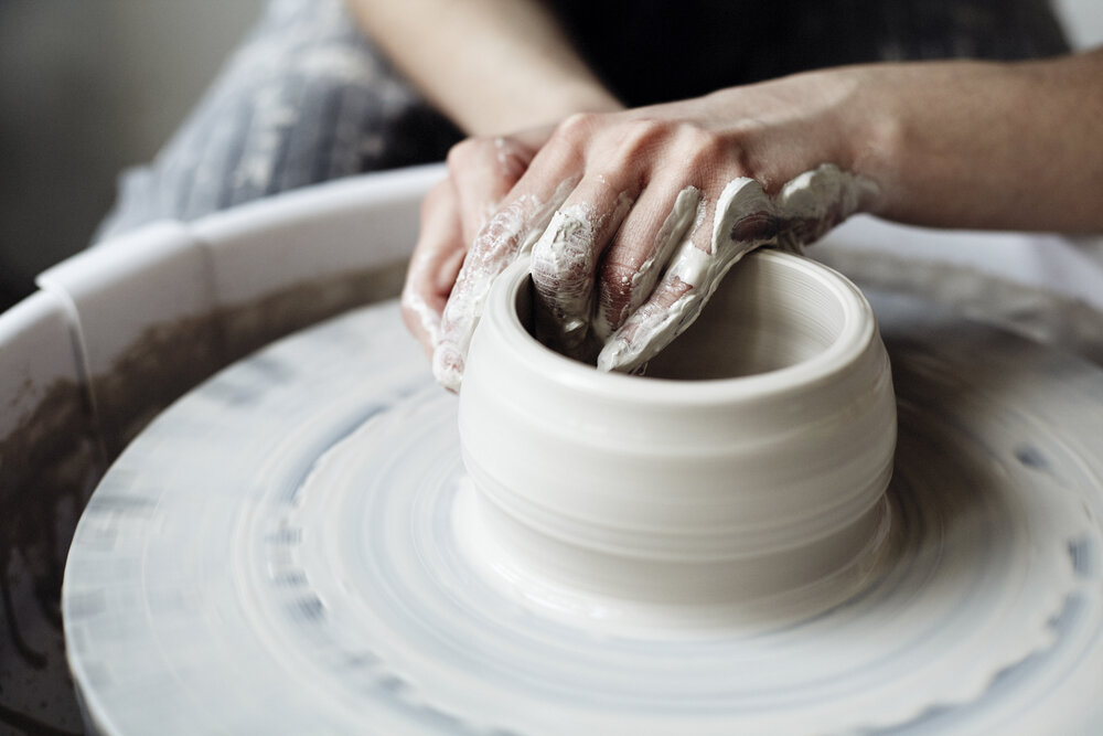Party: Hand building Clay and Pottery Wheel - $350