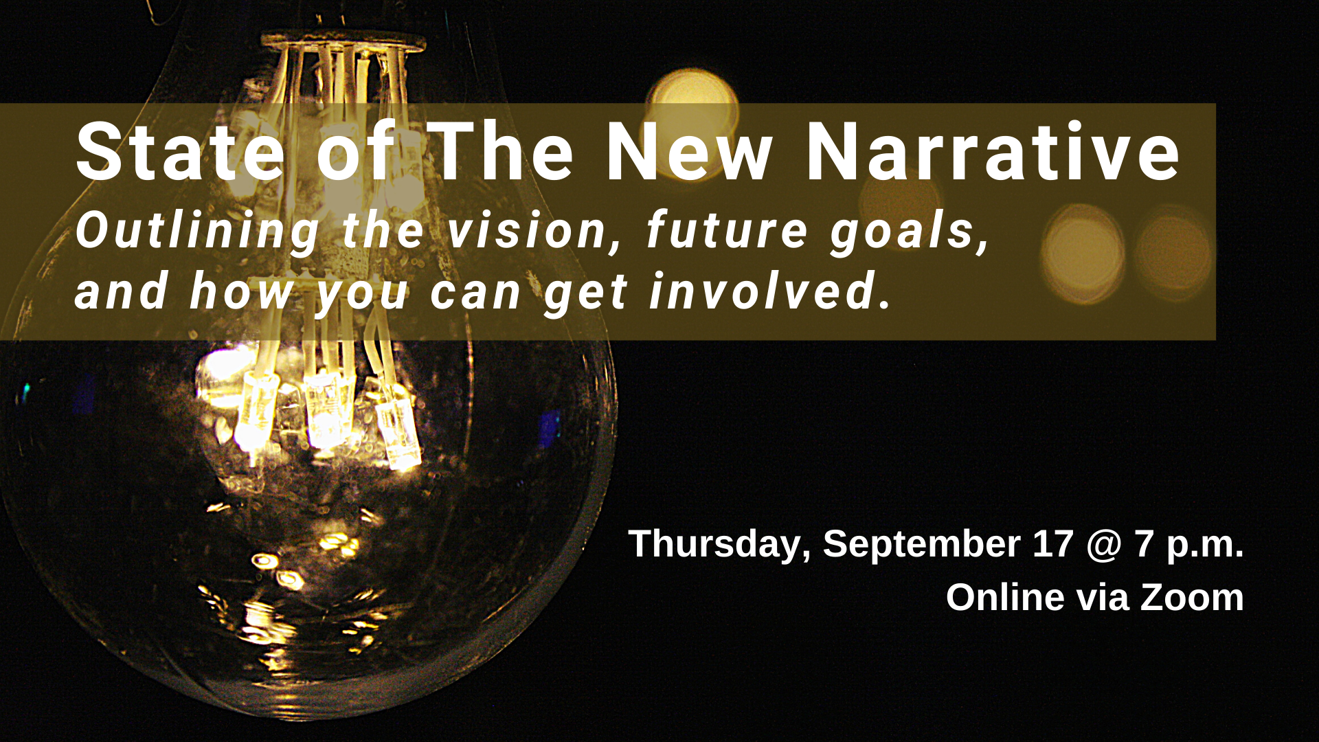 State of The New Narrative meeting