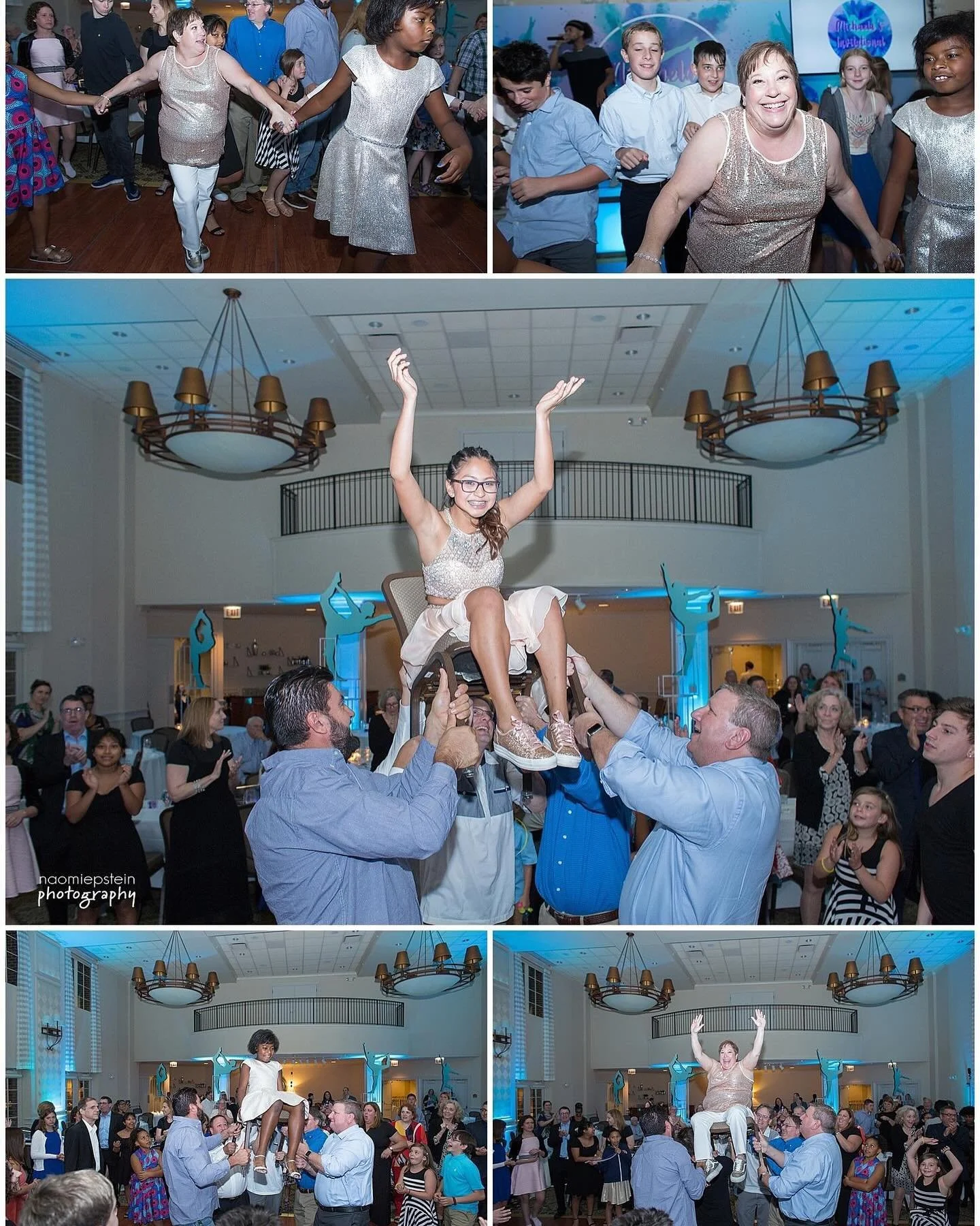 Raised up by friends and family this what the hora is really all about!