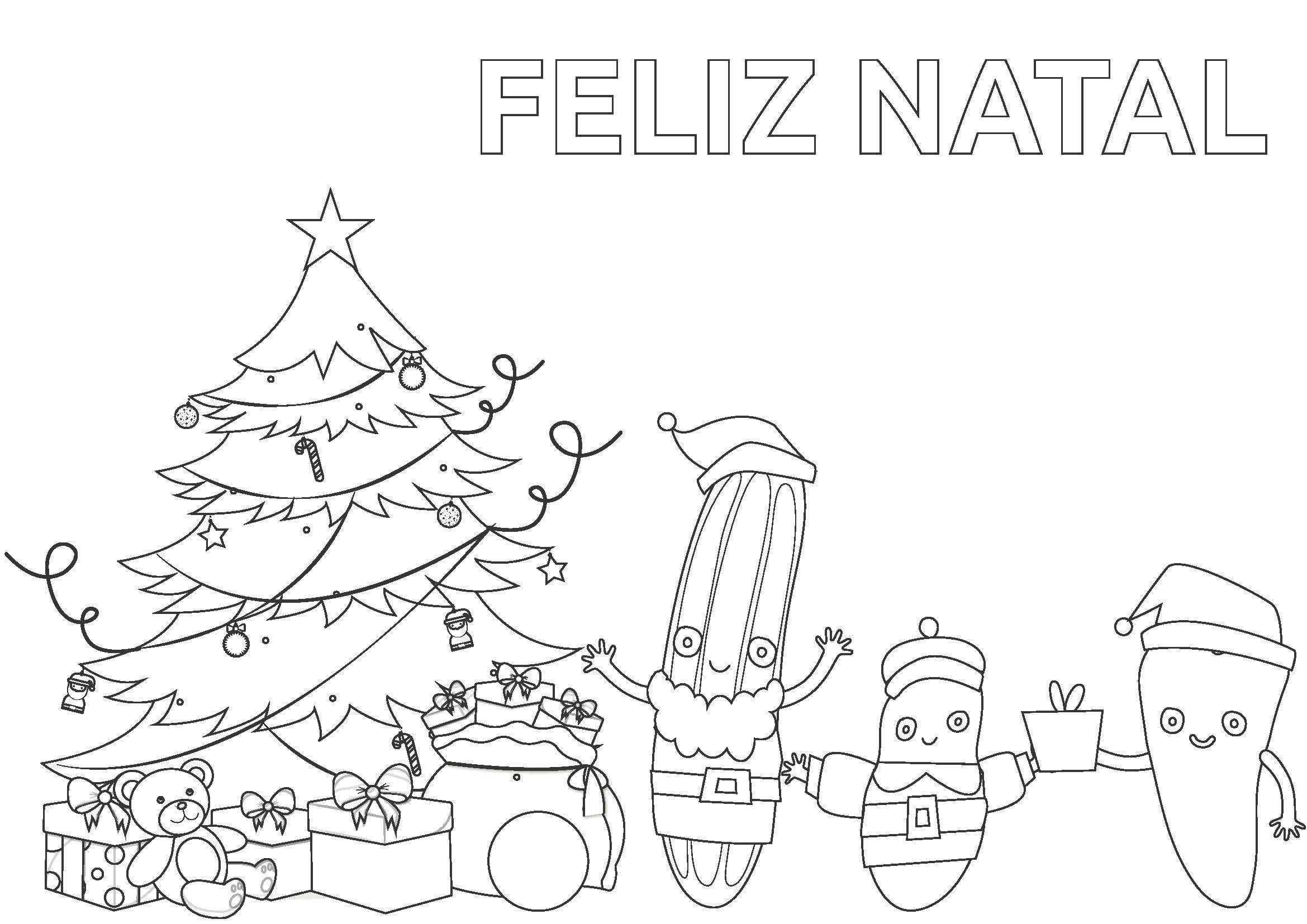 DESENHO DE NATAL — Familia Snack