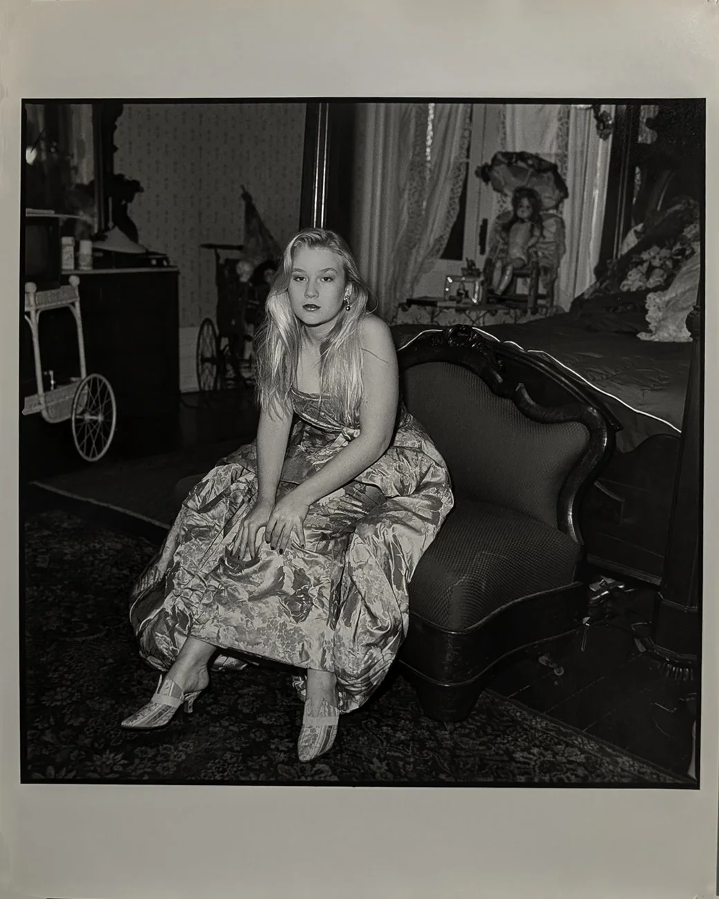 Rosalind Solomon-Marigny in her Mother's Marilyn Monroe Dress