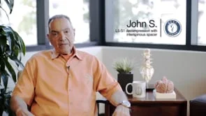 L5-S1 decompression with interspinous spacer - John S