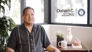 C5-C7 total disc arthroplasty (TDA) - Donald C