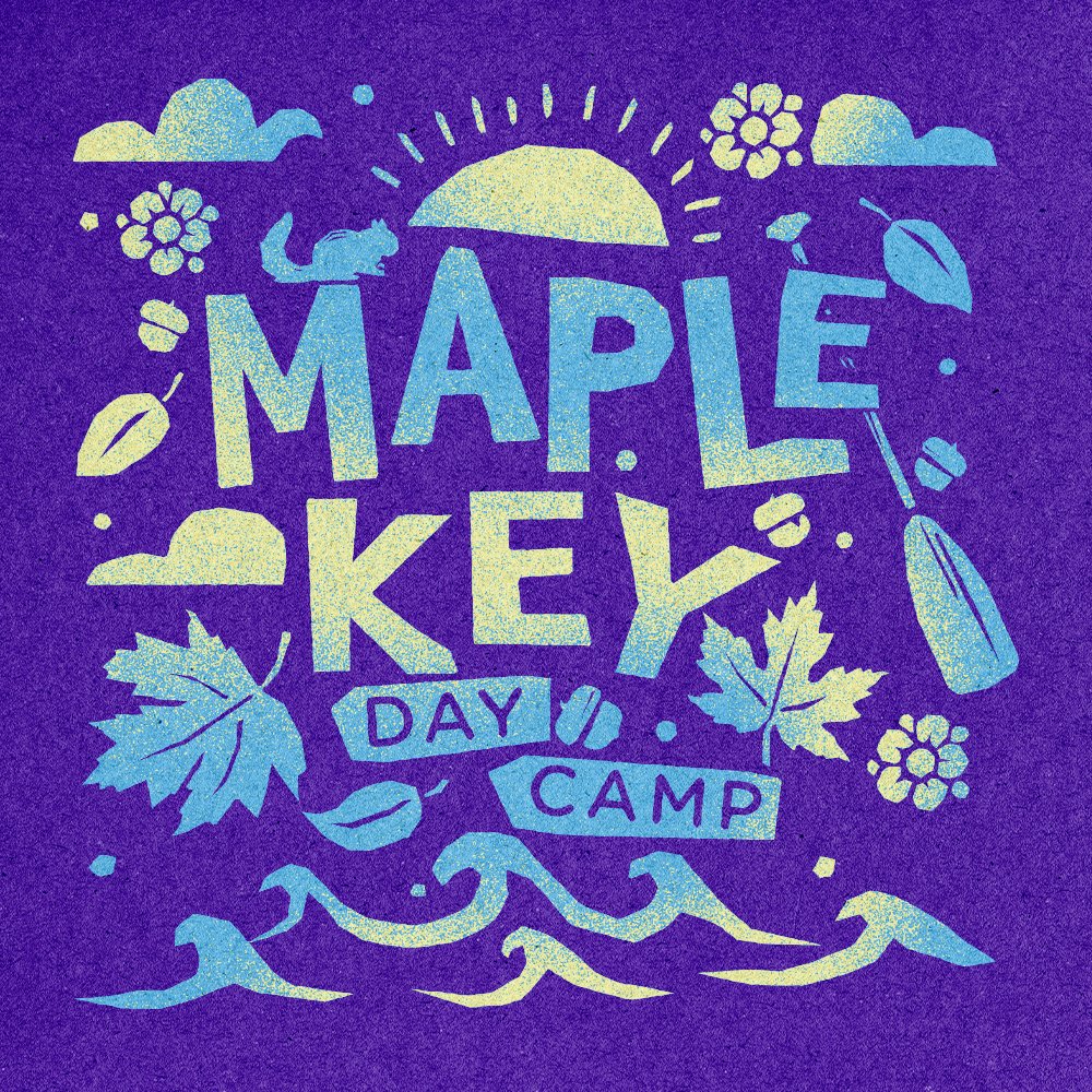 T-shirt design for Maple Key Camp from Smith Falls Ontario