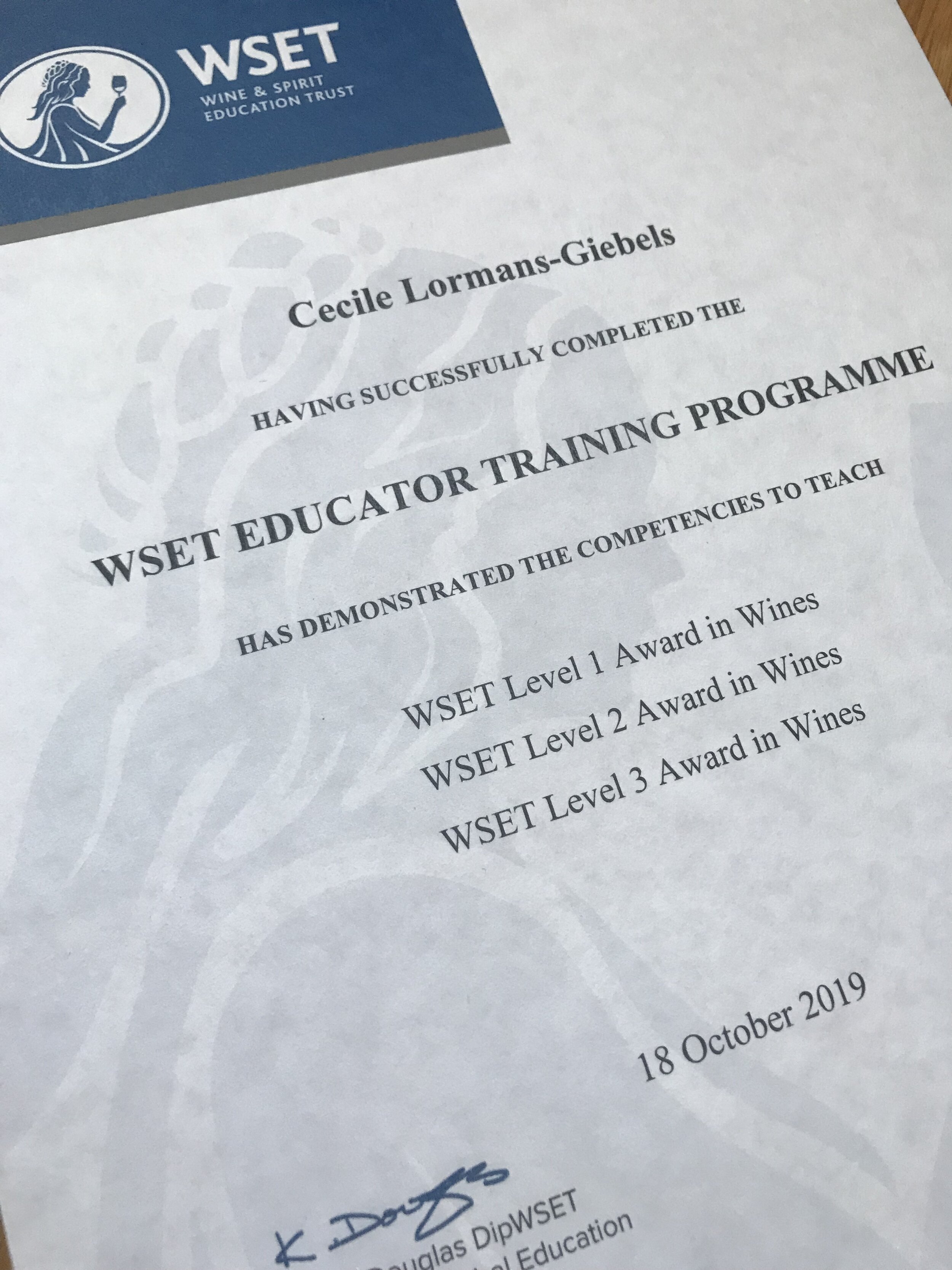 Wine Educator Certificate | Cecile.wine nieuws