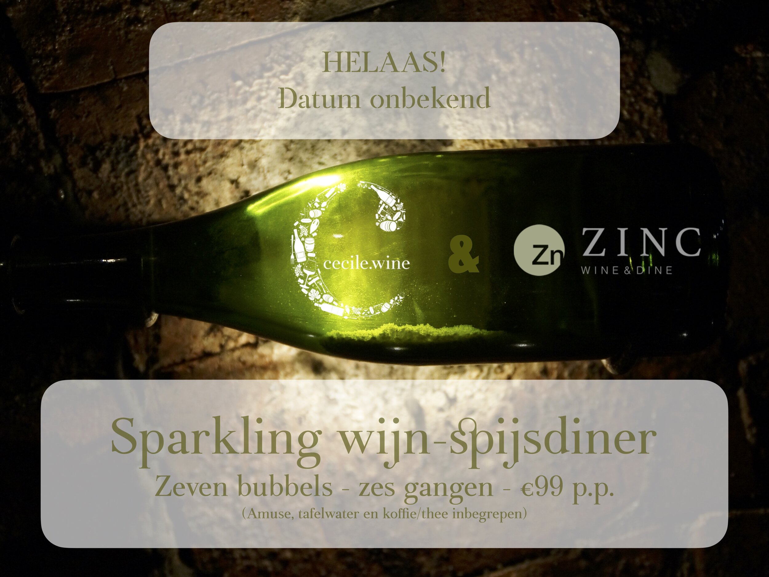 Cecile.wine wijn-spijsevent Sparkling met Zinc datum onbekend