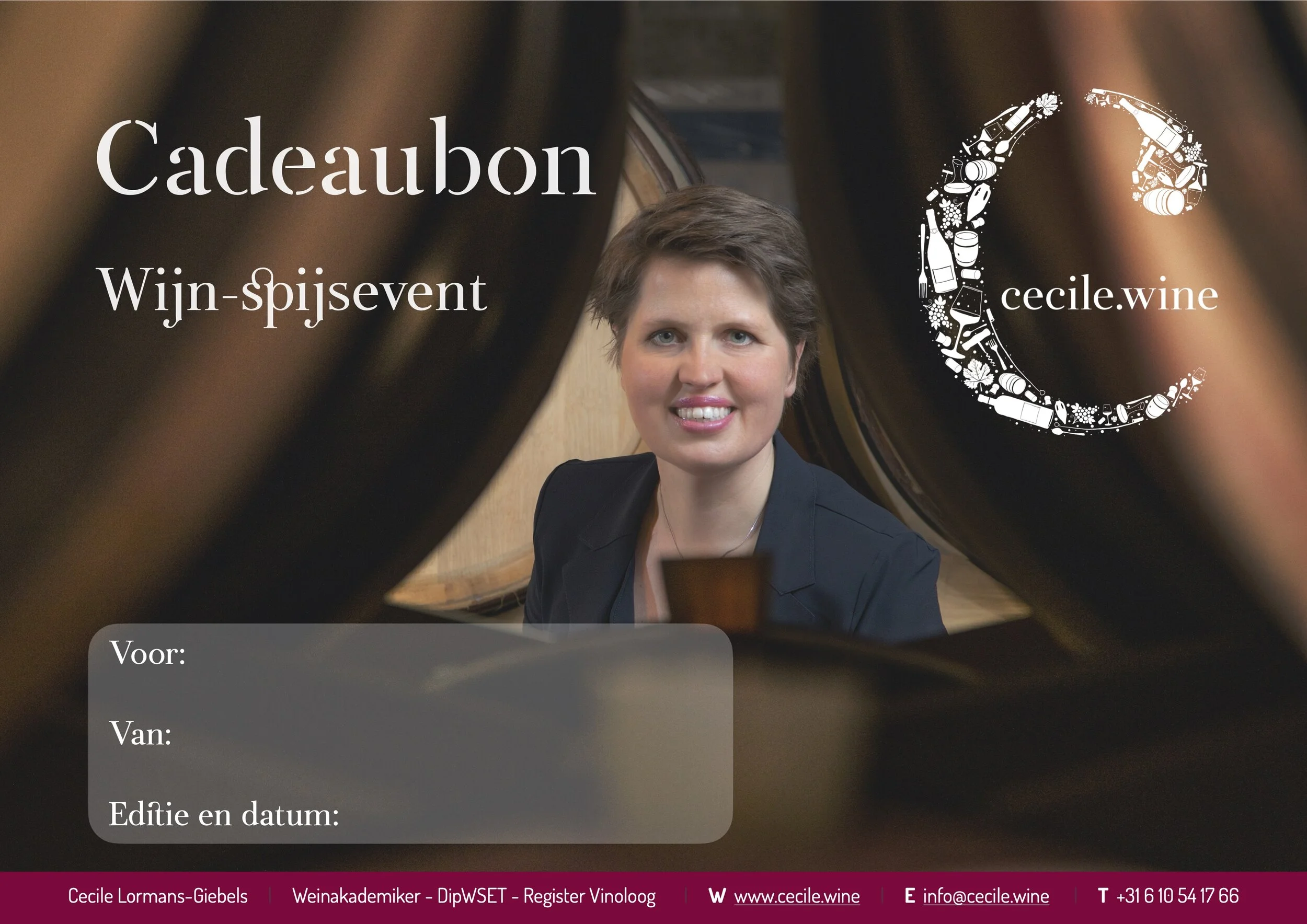 Cadeaubon Cecile.wine wijn-spijsevent