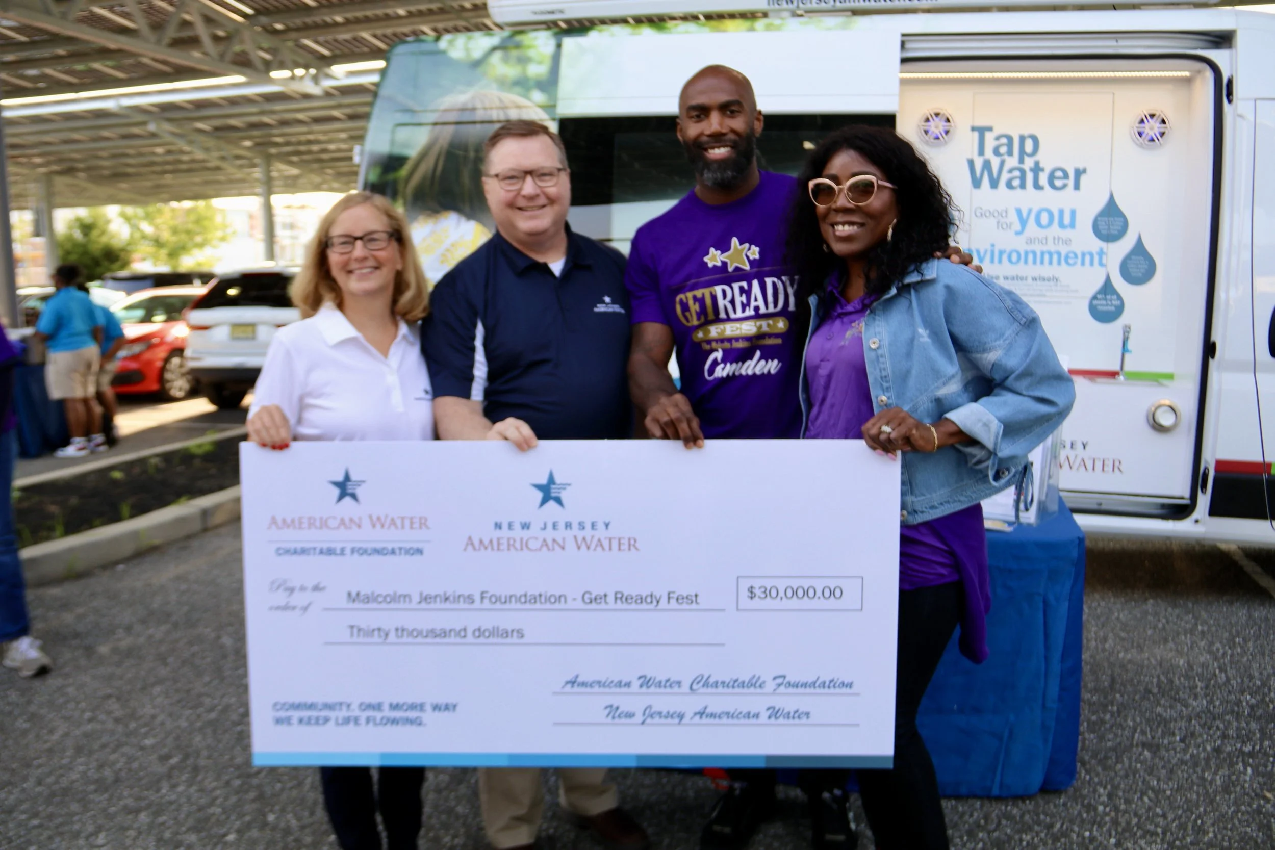Empowering Camden: American Water Charitable Foundation and New Jersey American Water Contribute $30,000 to The Malcolm Jenkins Foundation