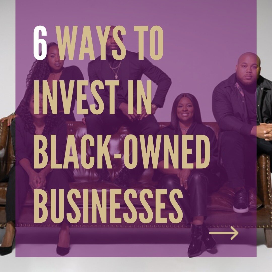 **It's not just about shopping &ndash; investing in Black businesses builds stronger communities and is vital to closing the wealth gap.

Explore diverse paths: venture capital, angel investing, or supporting Black fund managers. These financial comm