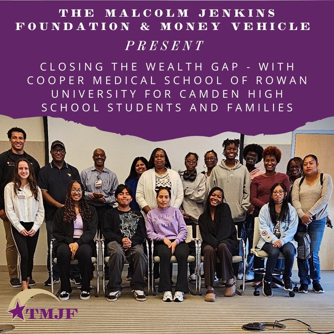 We are beyond excited to announce a powerful new collaboration that&rsquo;s set to make a lasting impact in Camden! 

💜Cooper Medical School of @rowanuniversity (CMSRU) has partnered with The Malcolm Jenkins Foundation (TMJF) and @moneyvehicle LLC t