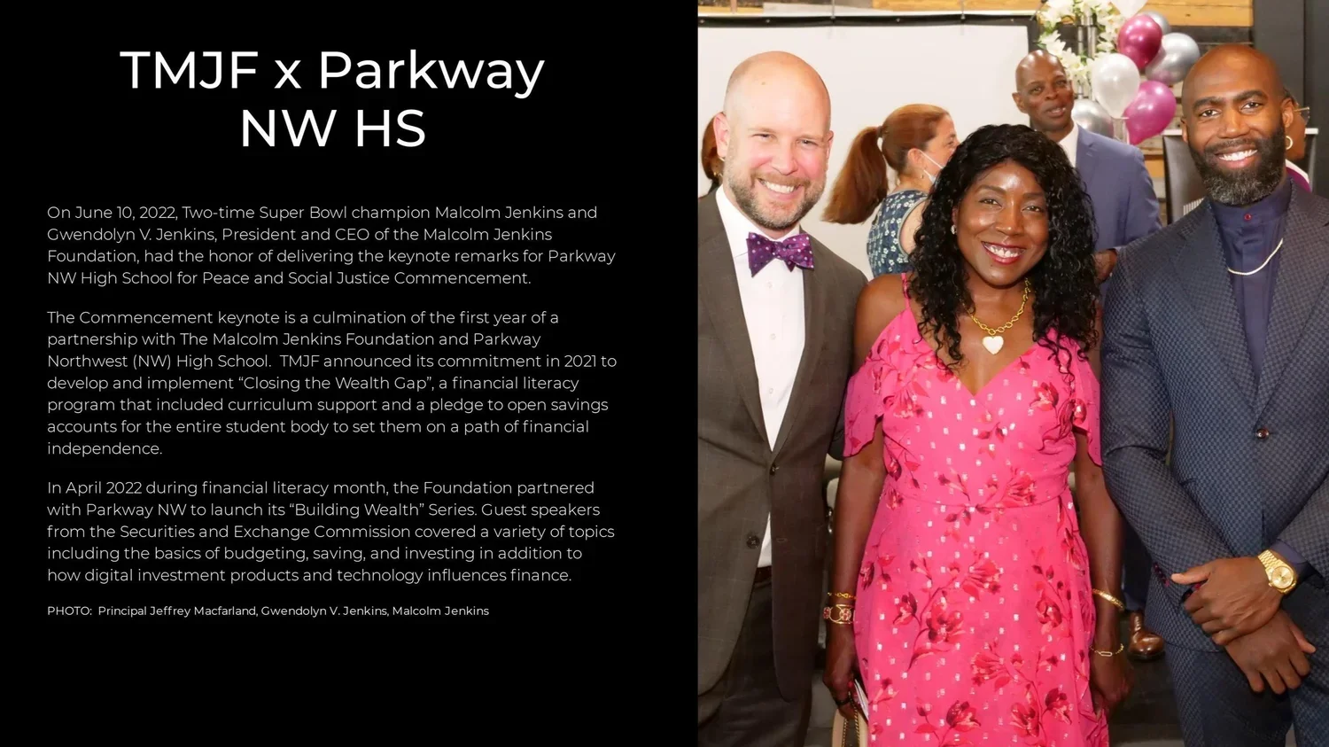 Super Bowl champ Malcolm Jenkins tells students they can write their own futures