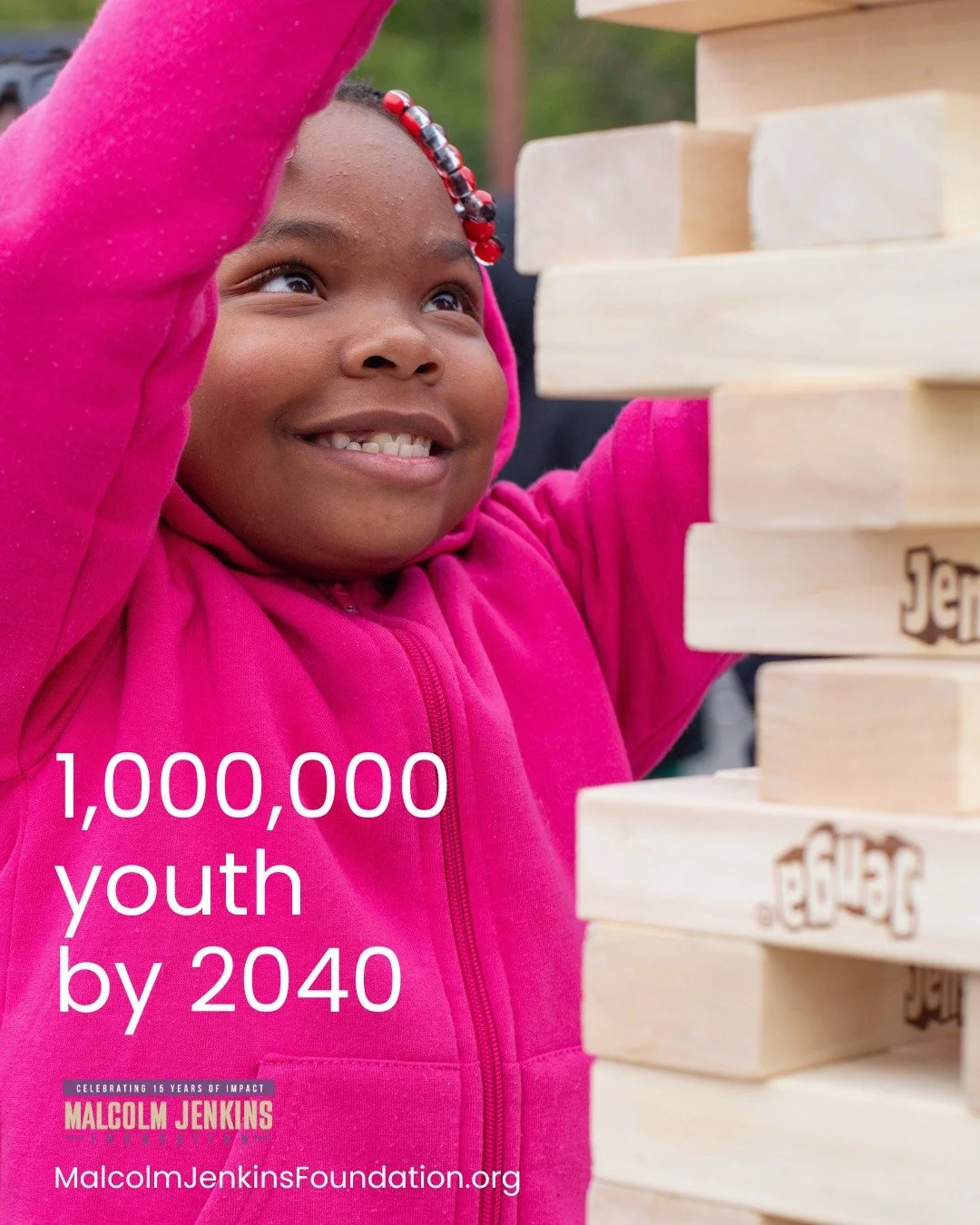 Every child&rsquo;s future is built on strong foundations. When we provide the right building blocks, young people can shape bold dreams&mdash;one step at a time.

The Malcolm Jenkins Foundation creates spaces where youth can build skills, explore po