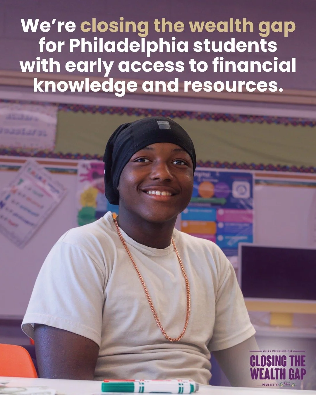 We&rsquo;re giving 8th graders early access to financial knowledge&mdash;a key to success for youth in our communities.

Right now, students at James Rhoads School are building the foundational skills in saving, spending, and decision-making that are
