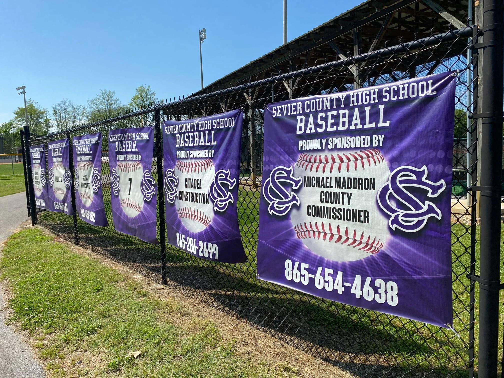 Sevier County High School Baseball Banners