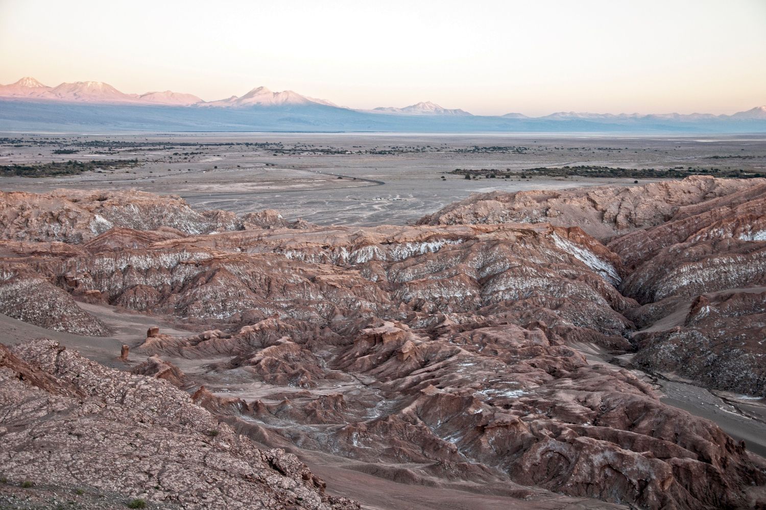 Cordillera de La Sal at sunset near San Pedro de Atacama.