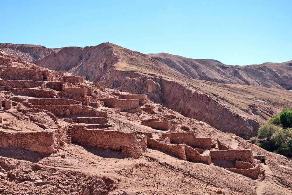 Pukara de Quitor near San Pedro de Atacama.