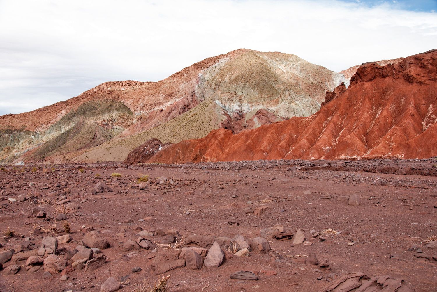 Mountains in the Valle del Arco Iris near San Pedro de Atacama.