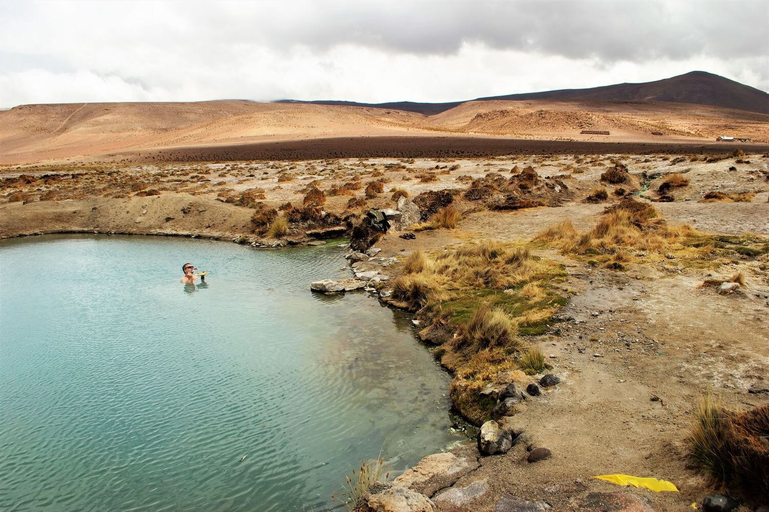  Hot springs in the Chilean altiplano. El Tatio Geyser, Chile. 
