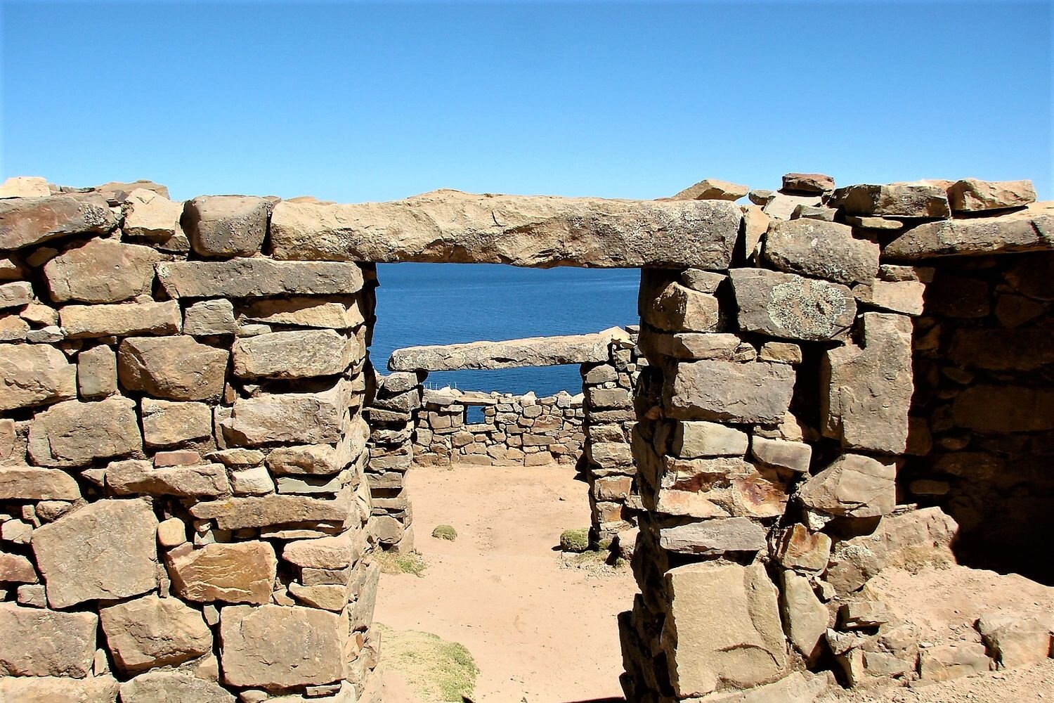  Chincana, archaeological site in the Sun Island. Bolivia. 