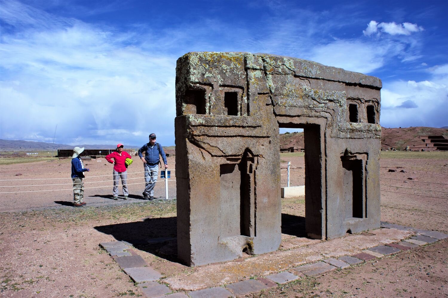  The Gate of the Sun, at Tiwanaku archaeological site. Bolivia 