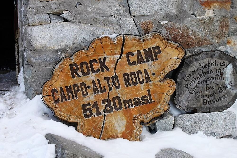  High camp in Huayna Potosi. Cordillera Real. Bolivia. 