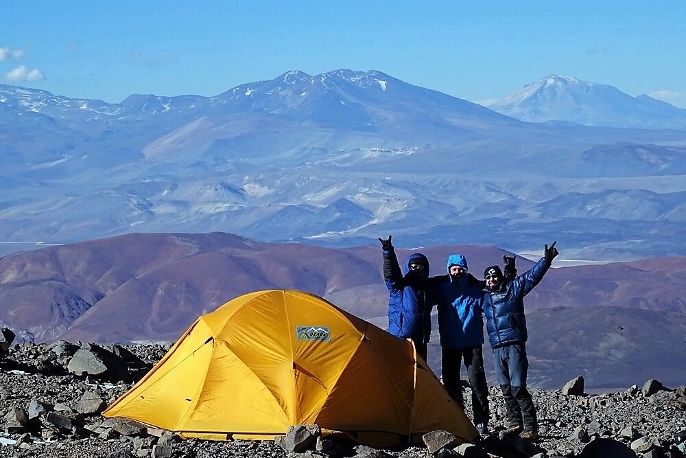  Camp II on Pissis volcano. Northern Argentina. 