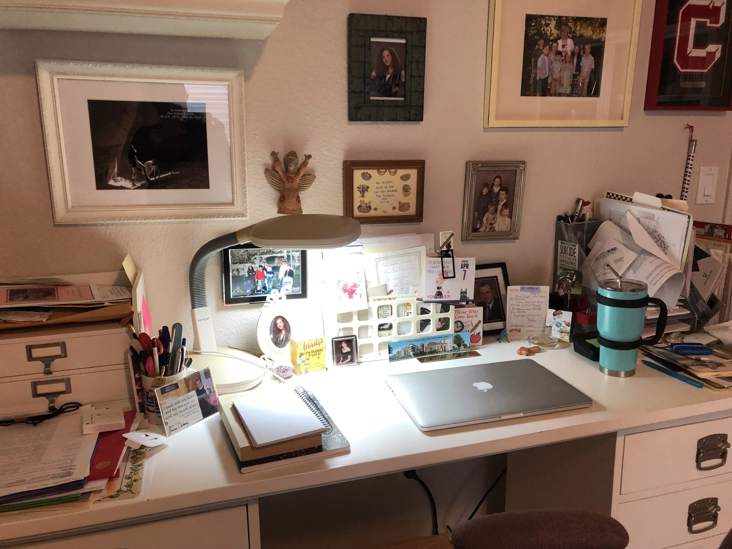 My office while I was working on my new website design with Taryn from Typewriter Designs.