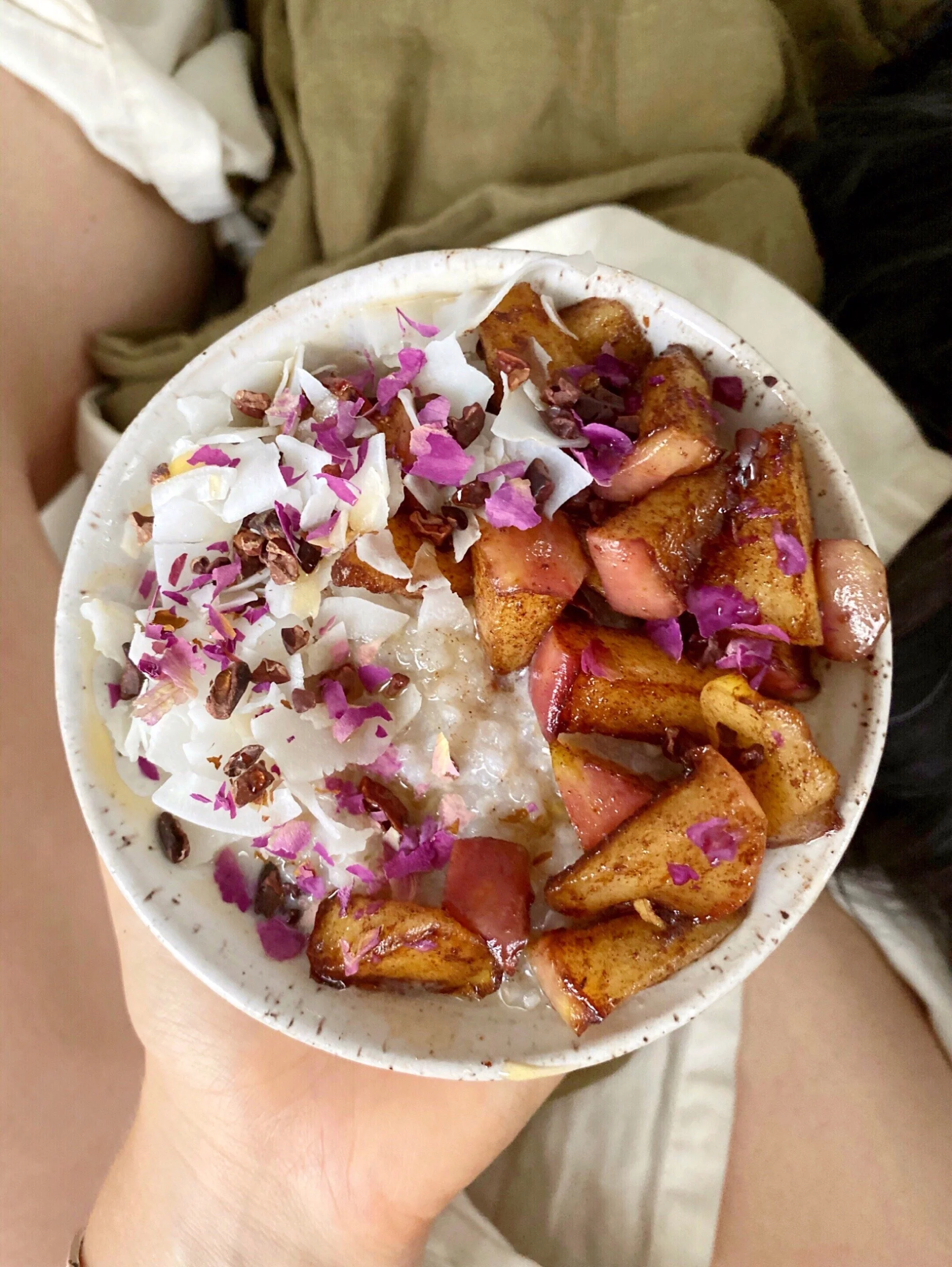 Buckwheat Porridge with Caramelized Apples