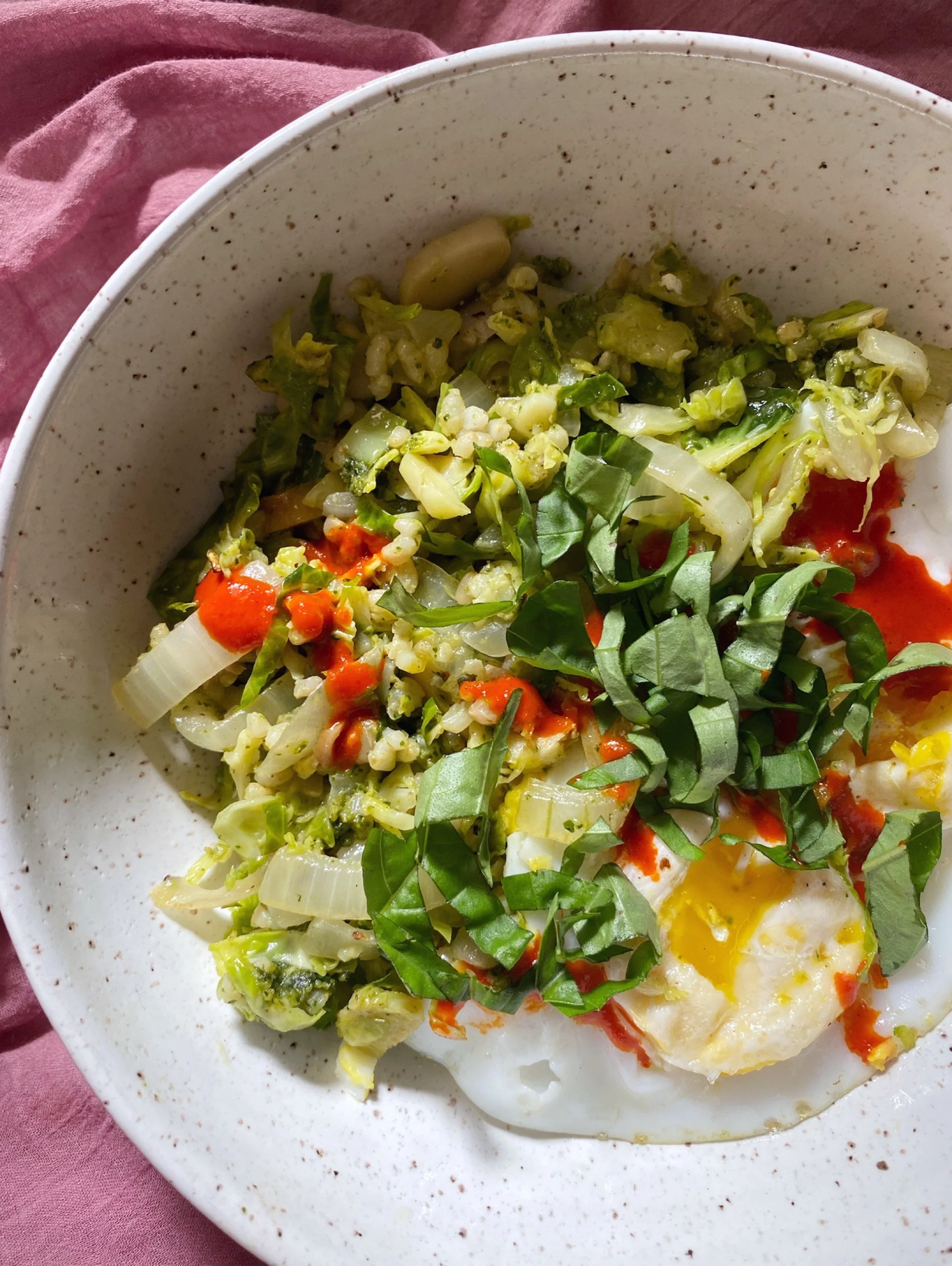Savory Pesto Breakfast Bowl
