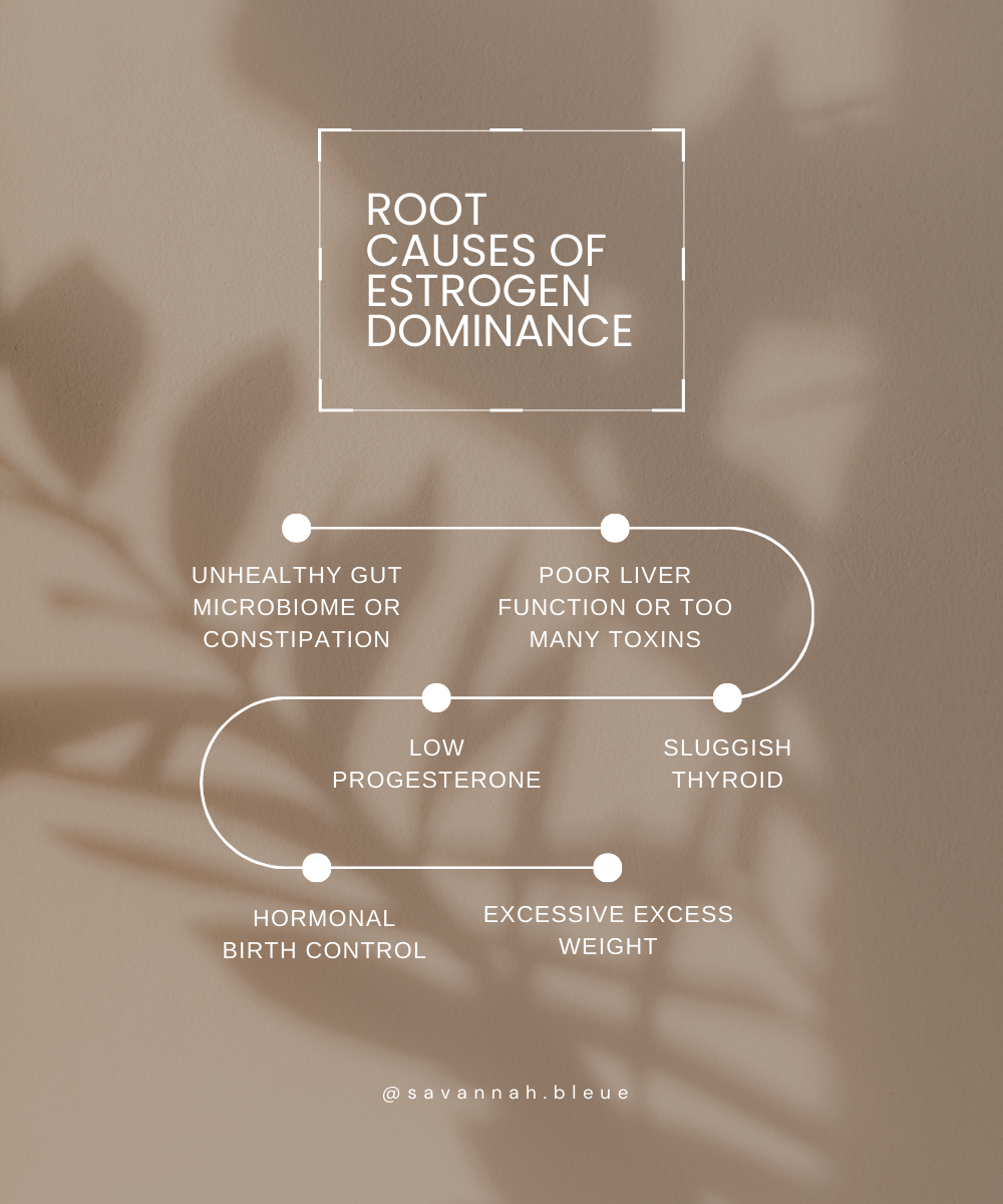 What is Estrogen Dominance and What Causes It? — Savannah Bleue ...
