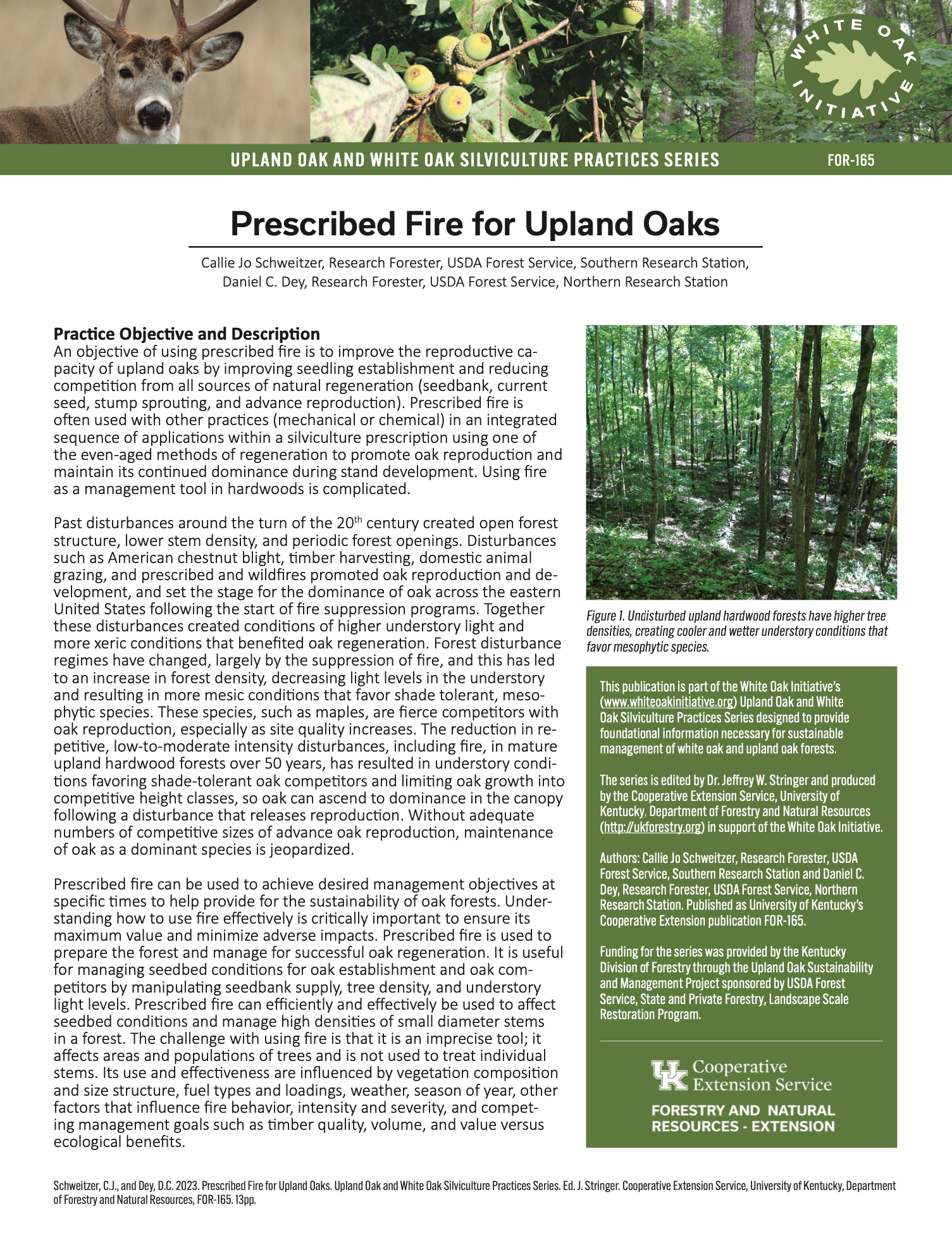 Landowners Guide to Prescribed Fire for Upland Oaks