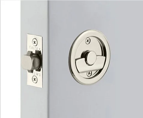 Pocket Door Tubular Lock - Round