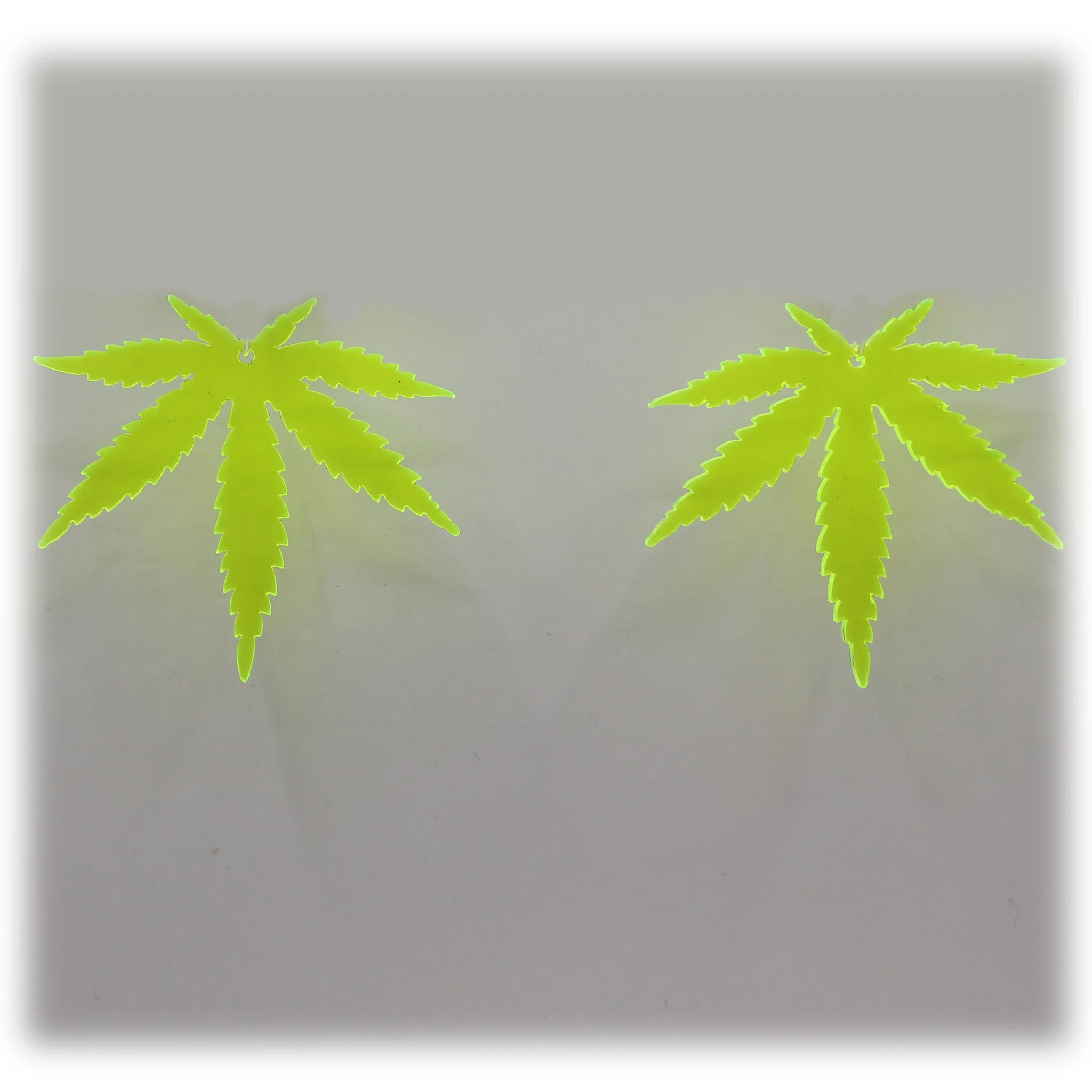 Neon Acrylic Earring - Indica Silhouette - Small