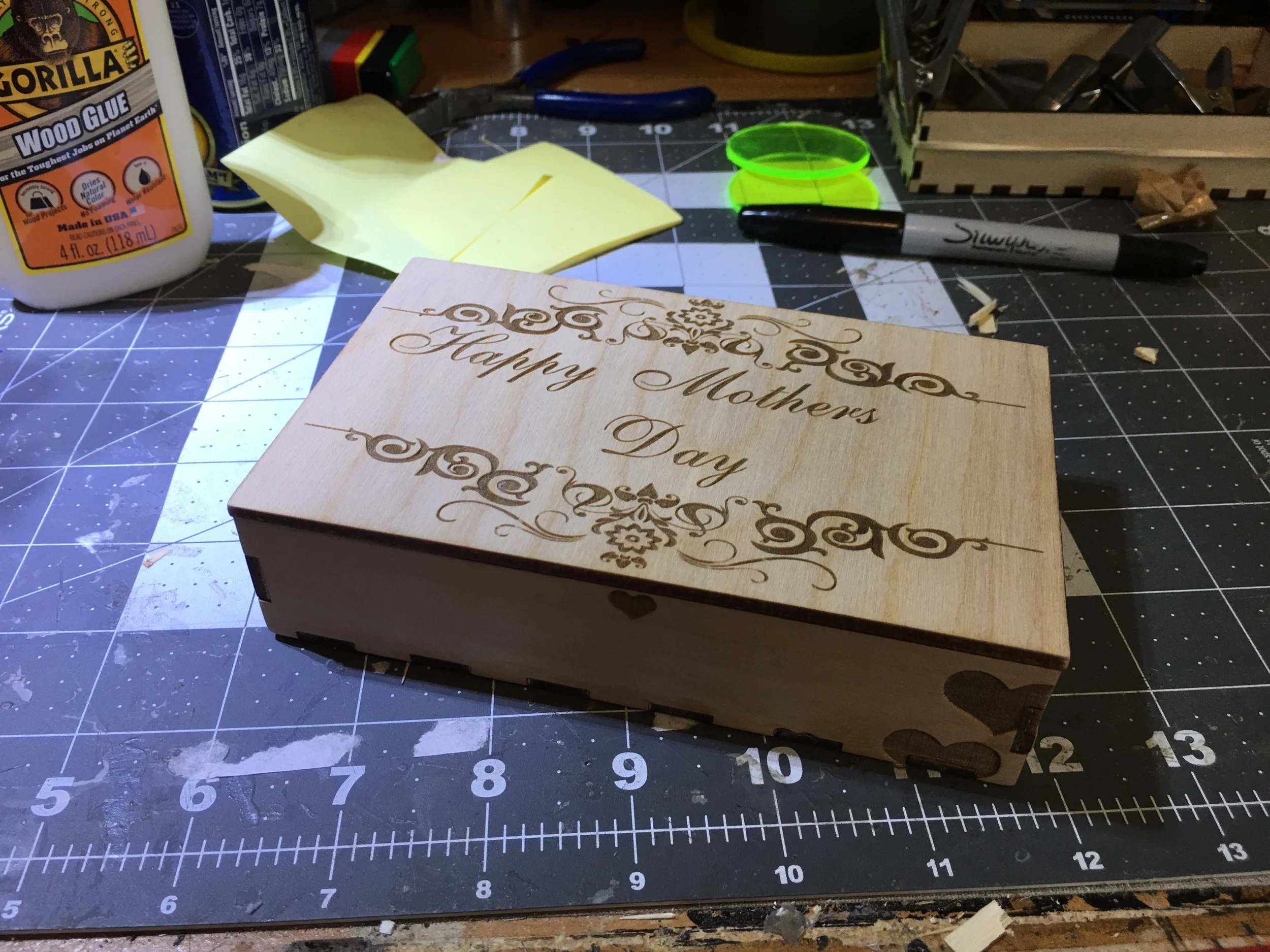 Mother’s Day, or any day you want to celebrate with a hand made presentation box. Add any images or text you like, both inside and out! Measures 1.2” high, by 3.5x5.75. 