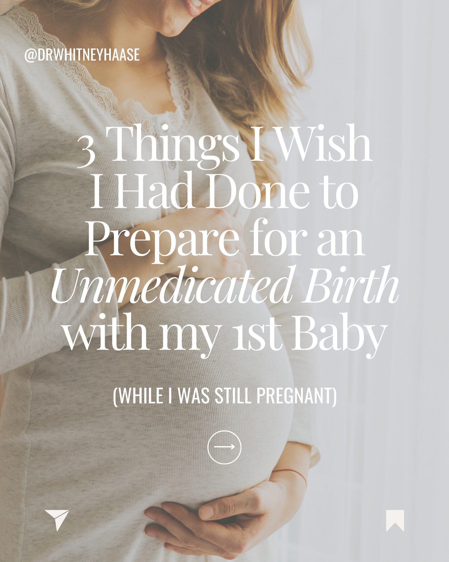 Hindsight is always 20/20, right? 

For the crunchier moms out there looking to minimize (or completely avoid) interventions during labor and birth, here are my top 3 rec's for having the unmedicated birth you want.

I didn't do ANY of these before m