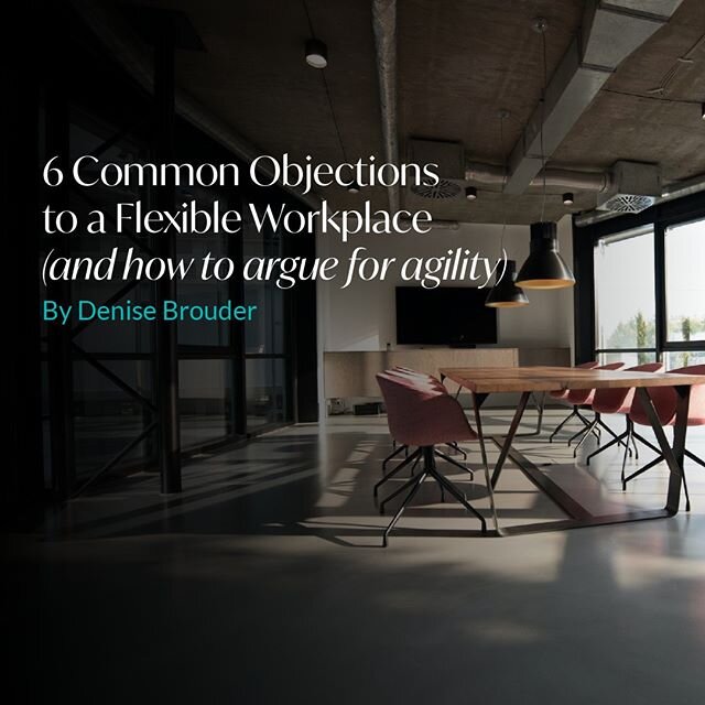 On our blog this month, we're discussing the common objections to an agile workplace and the &quot;work as a lifestyle&quot; movement. If you want to work from home for a few days during the week or creating a more flexible work schedule, check out o