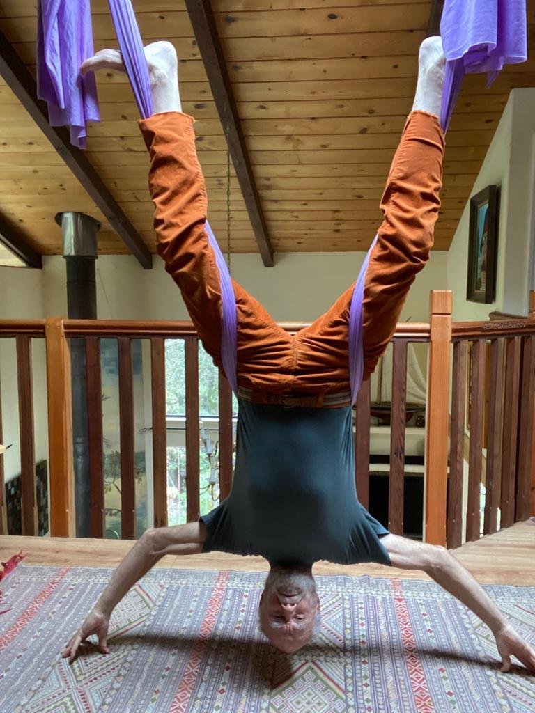 Yoga swing, Santa Cruz Mountains CA