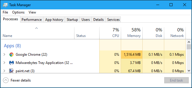 Looking for memory hogs in Task Manager