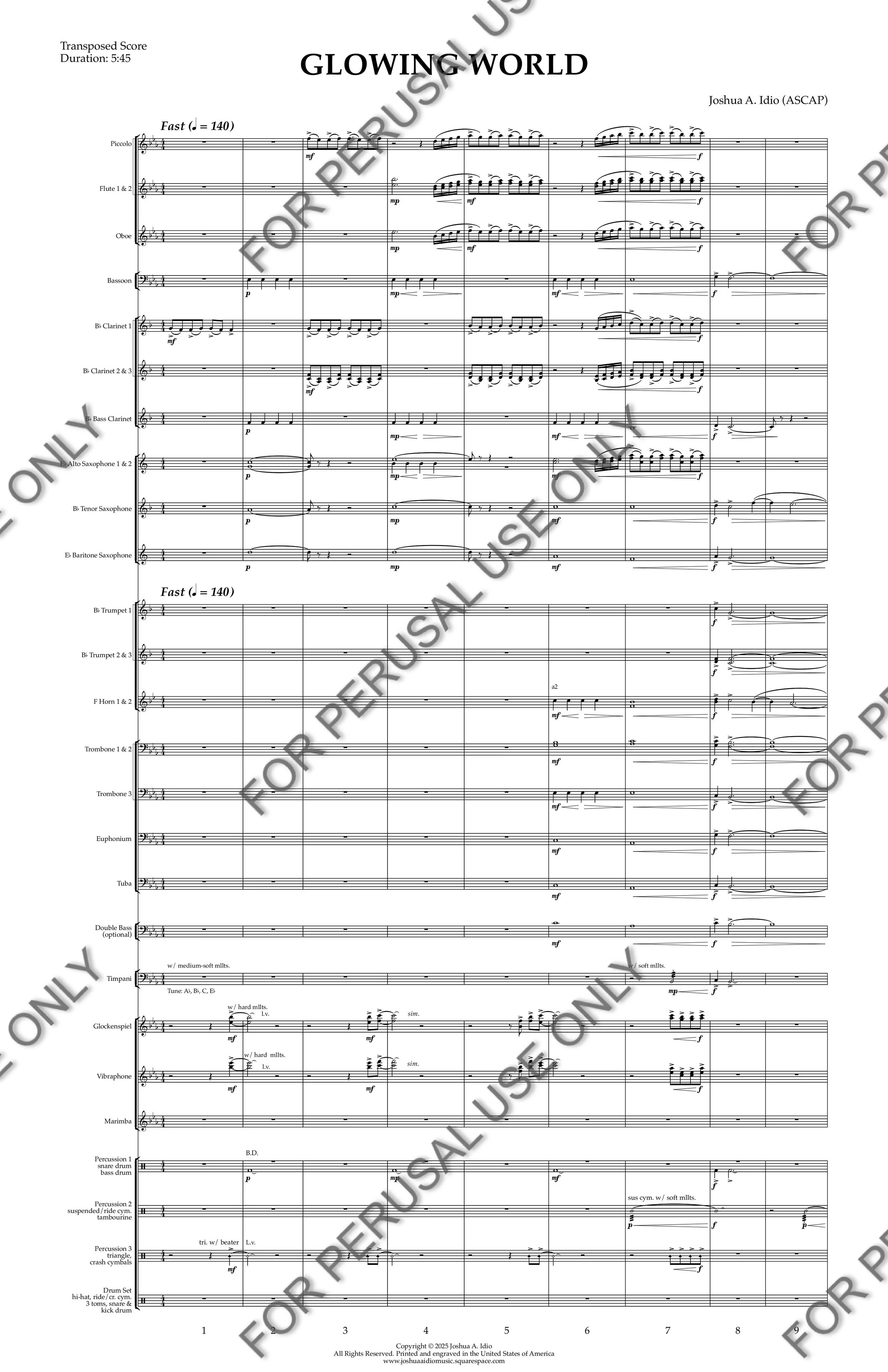 Glowing World - Transposed Score - perusal-images-0.jpg