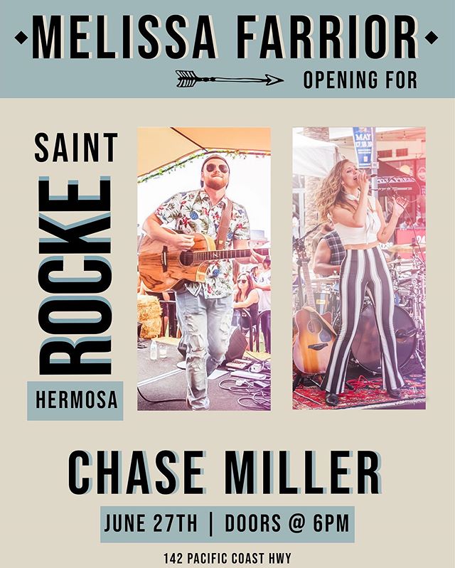 Tomorrow night I&rsquo;ll be opening for @chasemillertime @saintrocke in Hermosa Beach. Doors open at 6, show kicks off at 8pm! |Design: @miascotch | &bull;Link in Bio for tickets&bull;  #originalshowcase #chasemiller &bull; &bull;
&bull;
&bull;
#ori