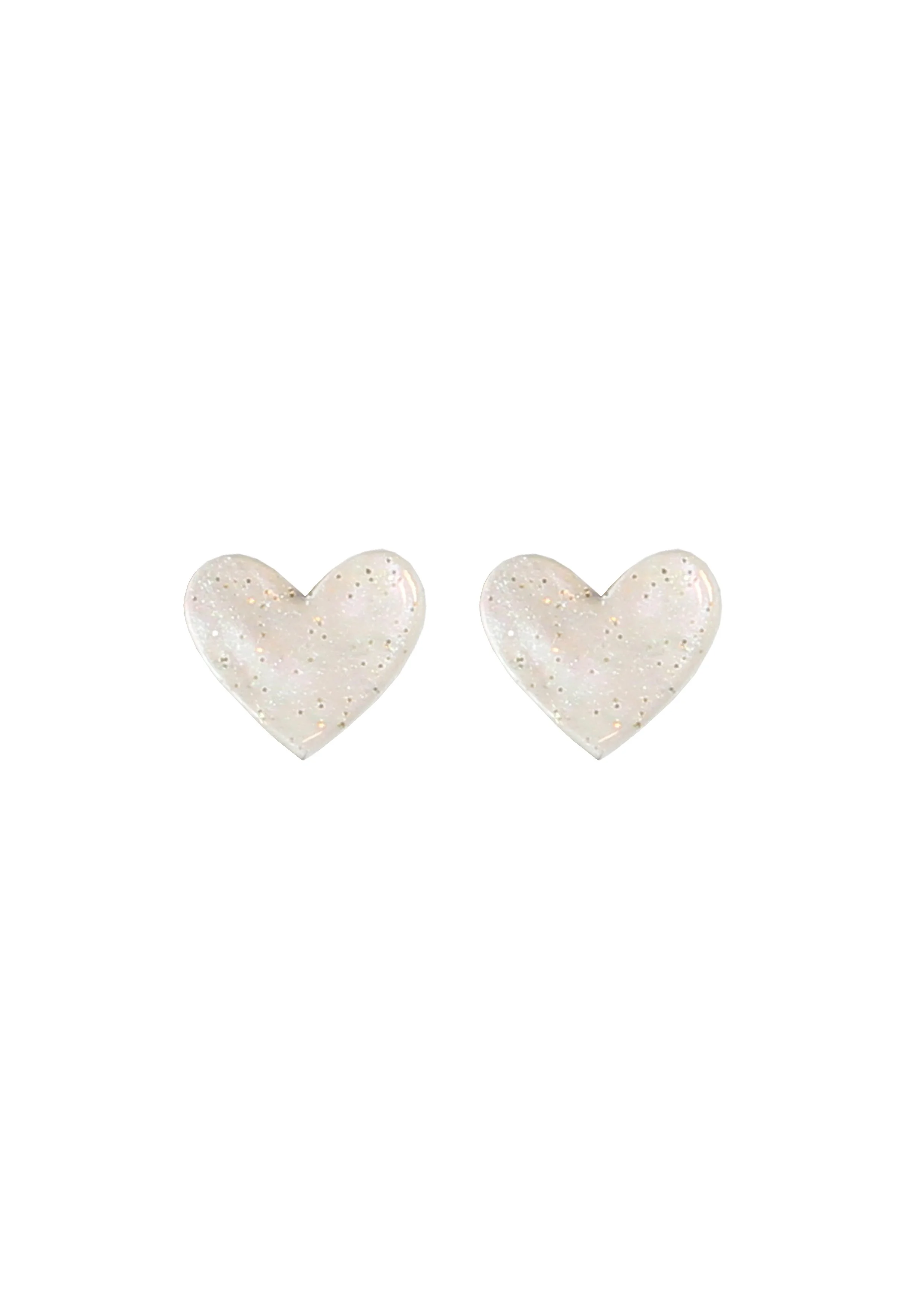 Kam Creates - Acrylic Mini Studs - Heart - Pearl.jpg