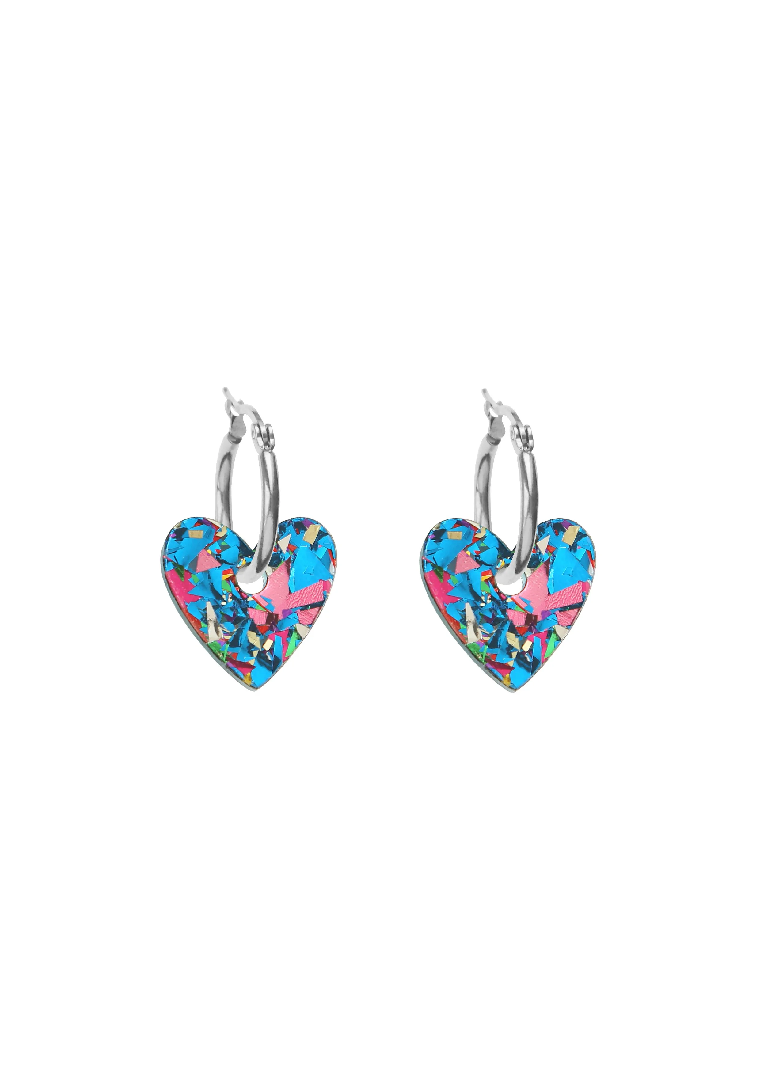 Kam Creates Confetti Heart Hoops - Small - Blue.jpg