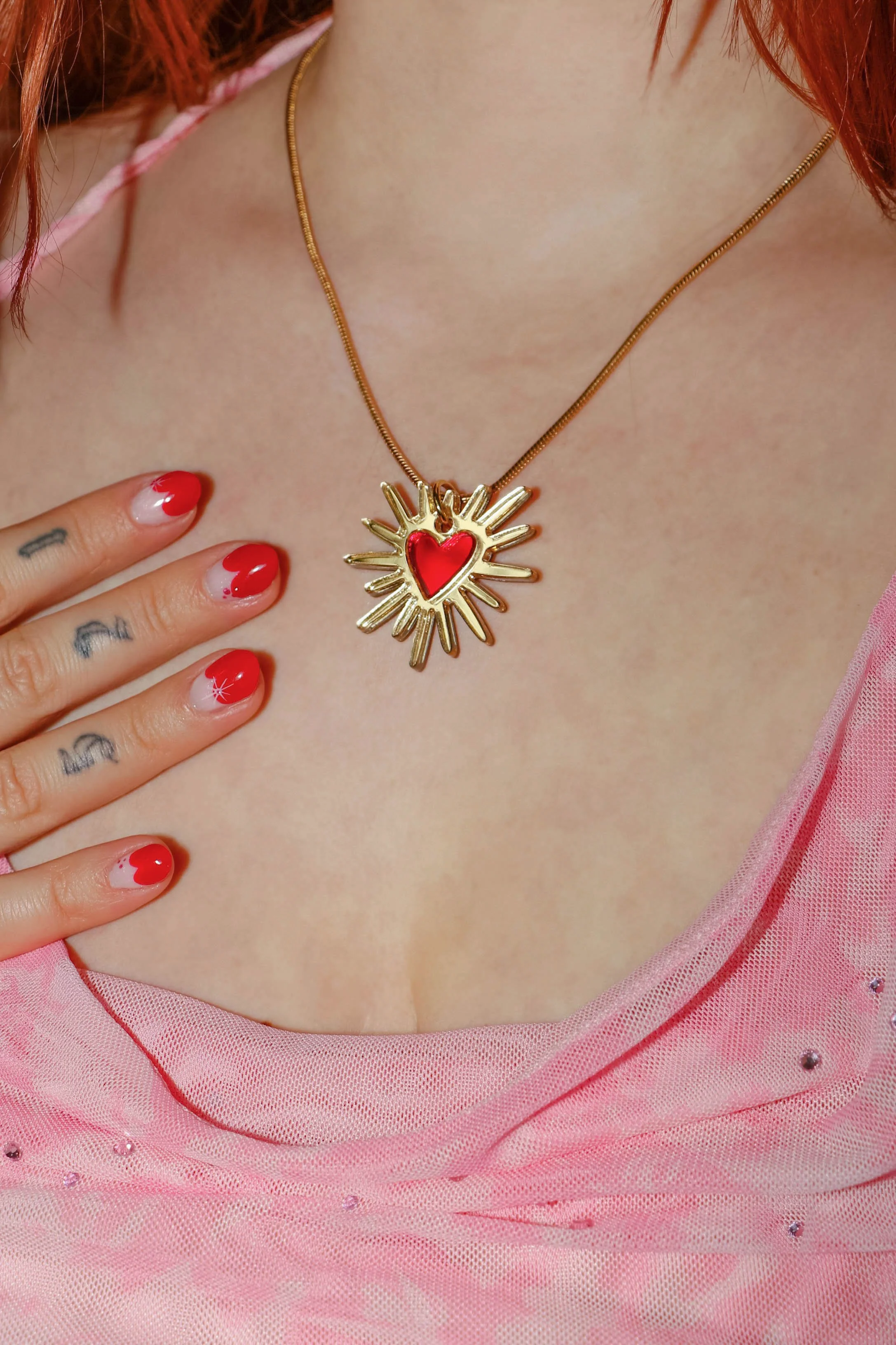 Shining heart Necklace