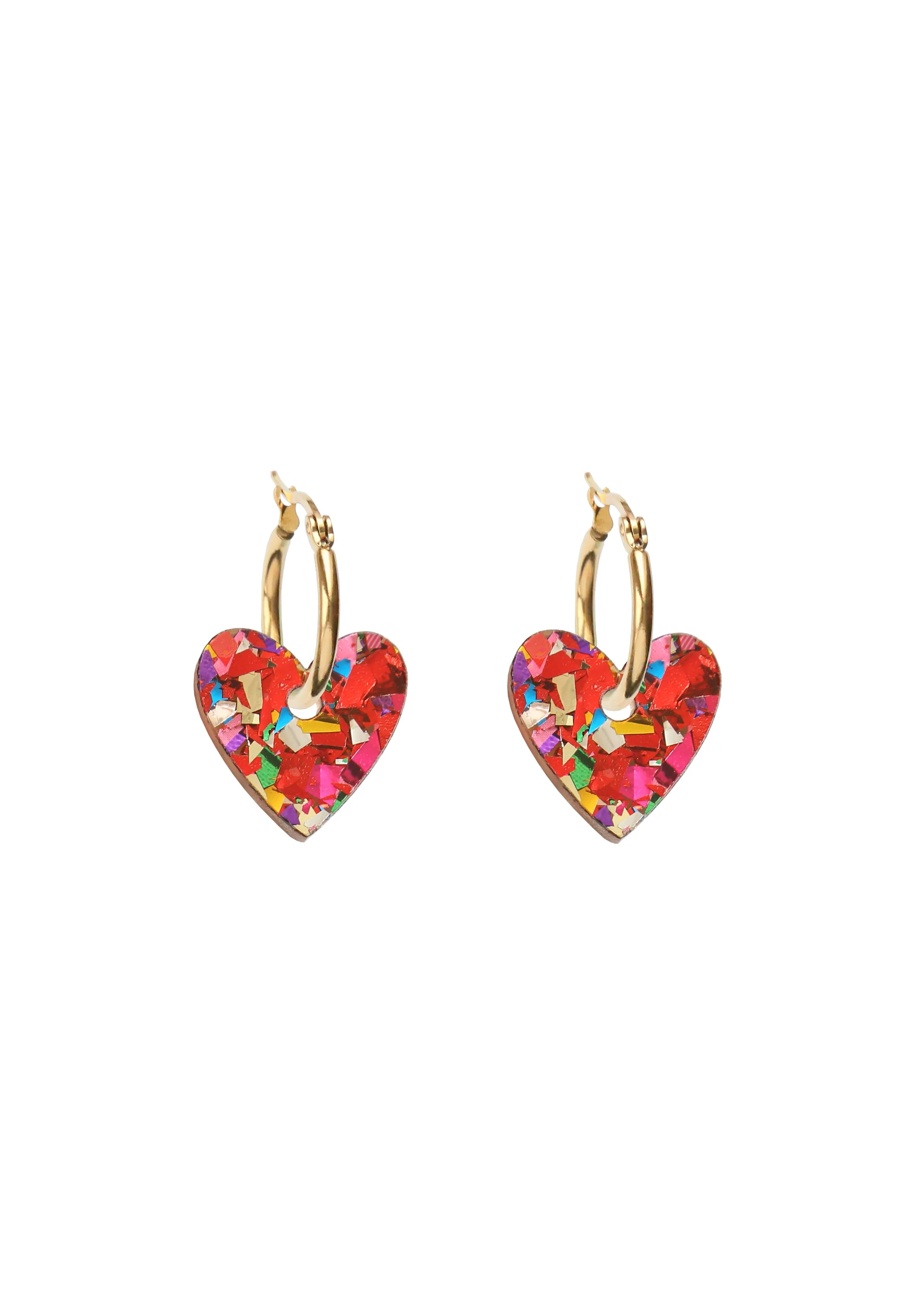 Kam Creates Confetti Heart Hoops - Small - Red.jpg
