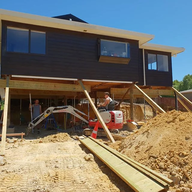 Turning one house into two 
#crossmountbuilders #houseconversion #aucklandbuilders 
#gettingitdone #groundwork